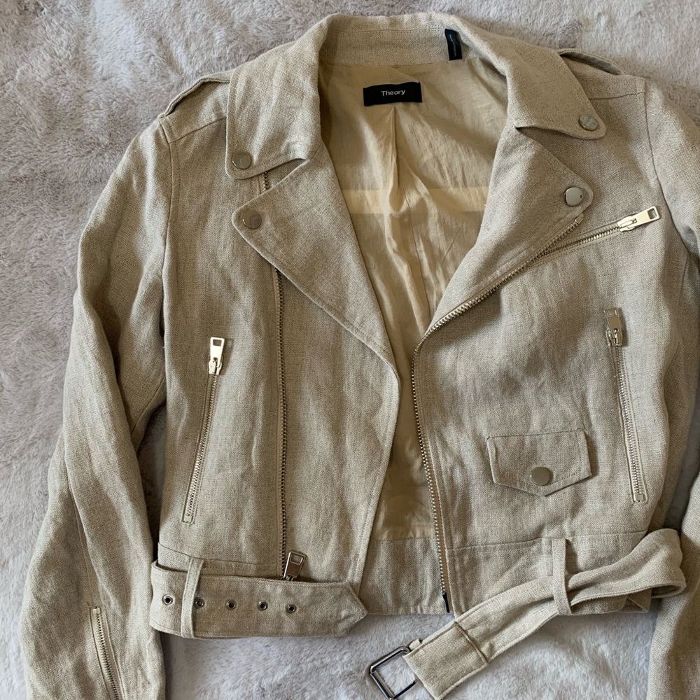 THEORY MOTTO LINEN JACKET